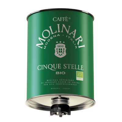 Caffè Molinari Cinque Stelle Bio Organic 100% Arabica
